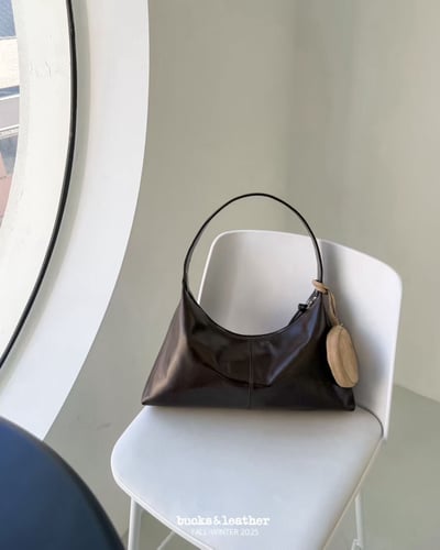 B39 Bucks&Leather  26年新款！小款 牛皮光滑亮面法式莫奈包1