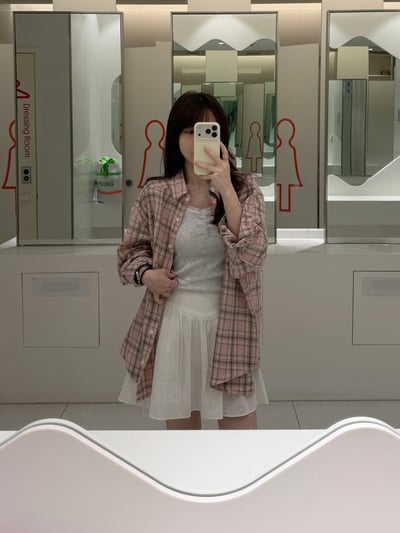 BB03 推！甜美氛圍側綁帶短裙 (內有安全褲) SM 2色1