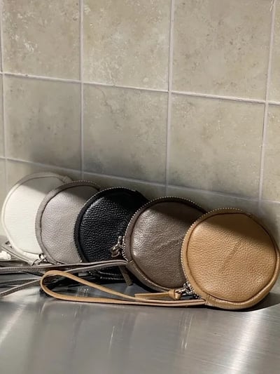 B20 Bucks&Leather 馬卡龍圓形零錢包5