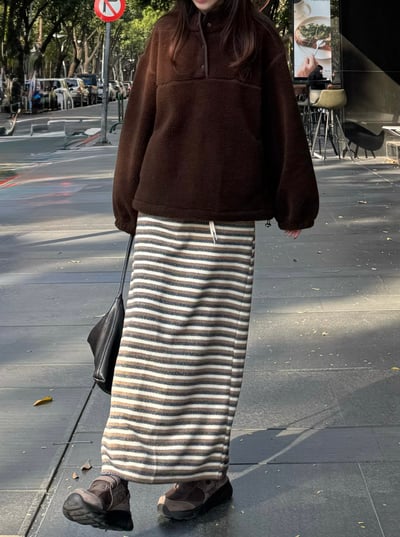 現貨 AY32 可愛熊熊羊羔毛立領排扣上衣 2色4