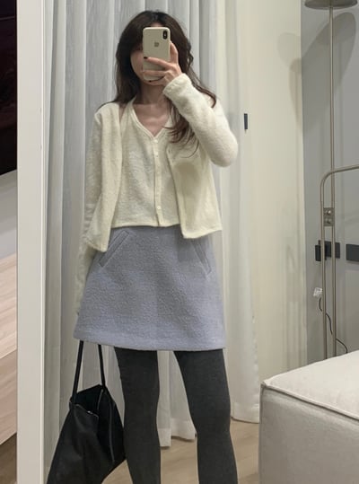 現貨 BA14 自留！節日感毛茸茸假兩件式上衣6