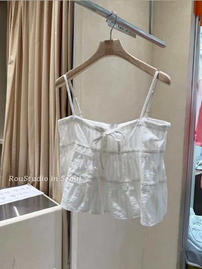 BD02 自留！浪漫蝴蝶結lace小背心1