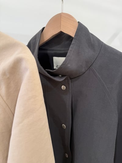 回歸) AU18 推！小立領風衣外套 2色15