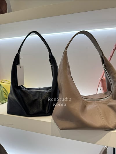 B10 Bucks&Leather 小款 肩背拉鍊可頌托特包4