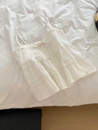 BD02 自留！浪漫蝴蝶結lace小背心5