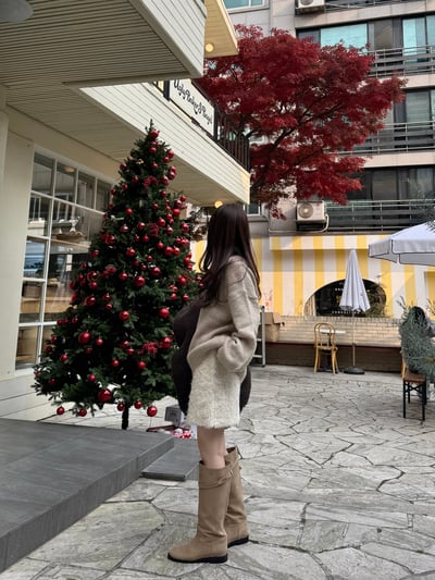 現貨 AY15 貴氣節日感毛毛短裙 2色 SM4