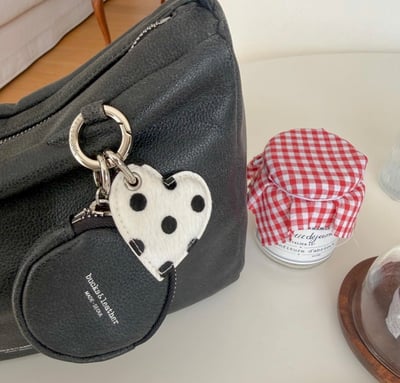 B48 Bucks&Leather 26年新款！詢問度超高！可愛牛皮迷你鑰匙圈 愛心/星星11