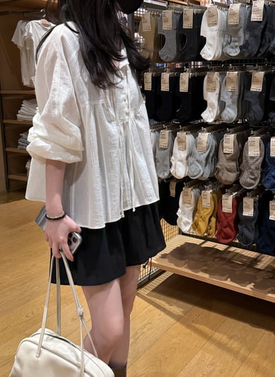 BB02 推！精緻紋理綁帶衫 1色2