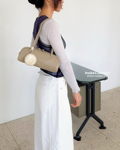 B47 Bucks&Leather  26年新款！小款 牛皮光滑亮面法式吐司包4