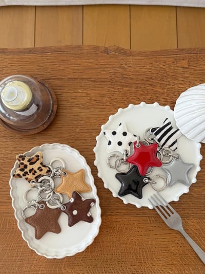 B48 Bucks&Leather 26年新款！詢問度超高！可愛牛皮迷你鑰匙圈 愛心/星星15