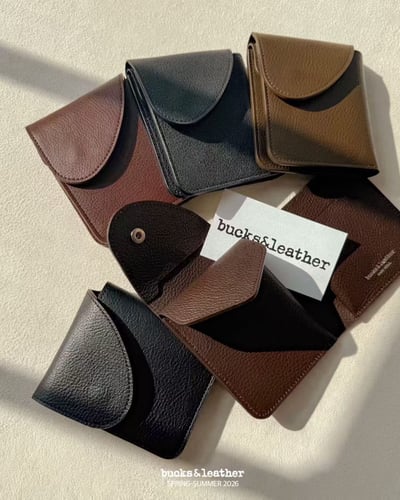 B56 Bucks&Leather 新式水洗牛皮皮夾3