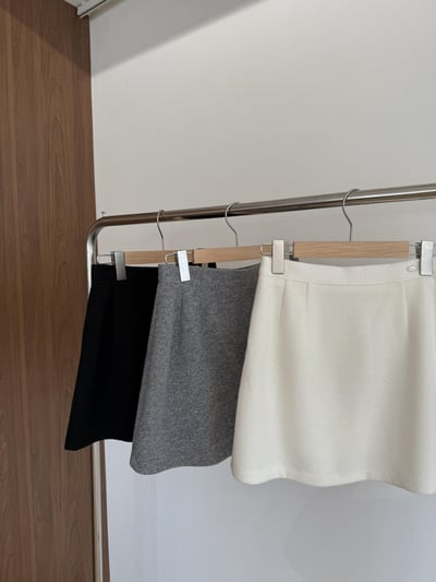 回歸) AL05 顯瘦小標A字短裙 3色 SM13