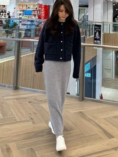 現貨 BEST！回歸) HH02自留！無接縫舒服羊毛長裙 3色11