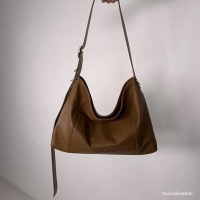 B21 Bucks&Leather 上班上課必備！超大容量車線托特包12