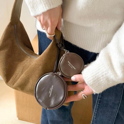 B41 Bucks&Leather 26年新色！光滑亮面馬卡龍圓形零錢包15