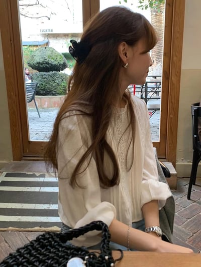 回歸 AK04 OUNCE 推！精緻布蕾絲上衣 2色6