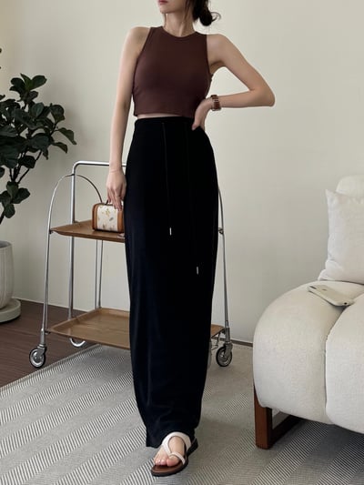 現貨 回歸) 短版Bra top削肩背心 3色7