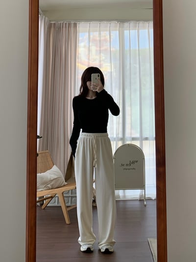 現貨 回歸) 合身短版長袖上衣 4色12