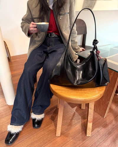 B40 Bucks&Leather  26年新款！大款 牛皮光滑亮面法式莫奈包1