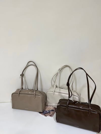 B42 Bucks&Leather  26年新款！推！大款 牛皮光滑亮面法式吐司包8