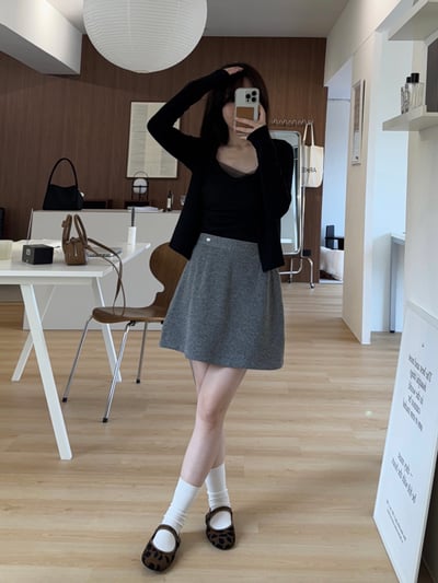 新增新色回歸) AL07 細肩網紗bar背心+小罩衫set 2色13