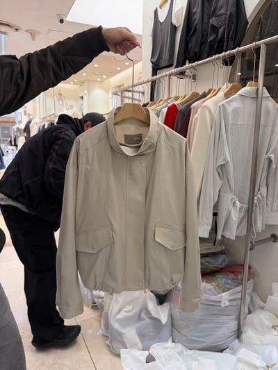 BB19 立領皮革感紋理風衣外套 2色6