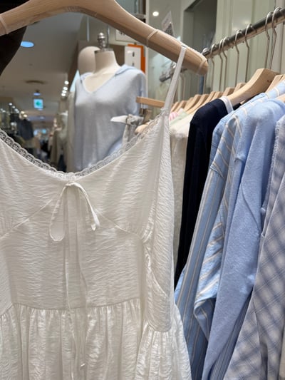 BB18 滾邊lace細肩浪漫小短洋 2色7