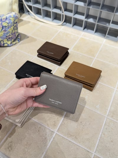 B31 Bucks&Leather 大推！小巧可愛三折牛皮短夾4