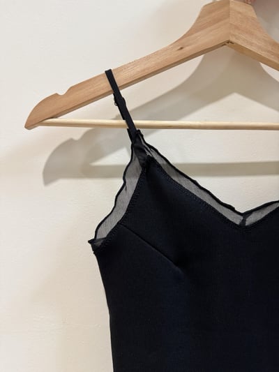 回歸) AC01 自留！內搭單穿都漂亮！網紗細肩小背心 3色18