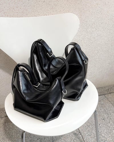 B38 Bucks&Leather  26年新款！小款 牛皮光滑亮面拉鍊托特包7