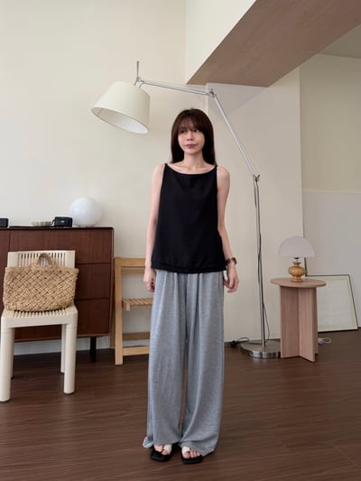 BD21 大推自留！冰絲前打折舒服寬褲 4色11