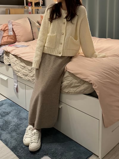 現貨 BEST！回歸) HH02自留！無接縫舒服羊毛長裙 3色15