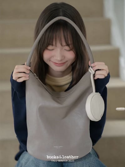 B26 Bucks&Leather 秋冬新款！大款 肩背圓桶包1