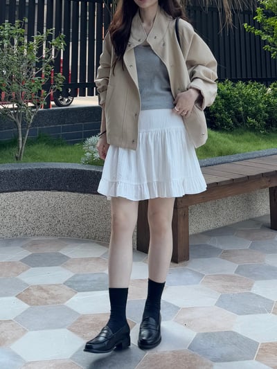 回歸) AU18 推！小立領風衣外套 2色11