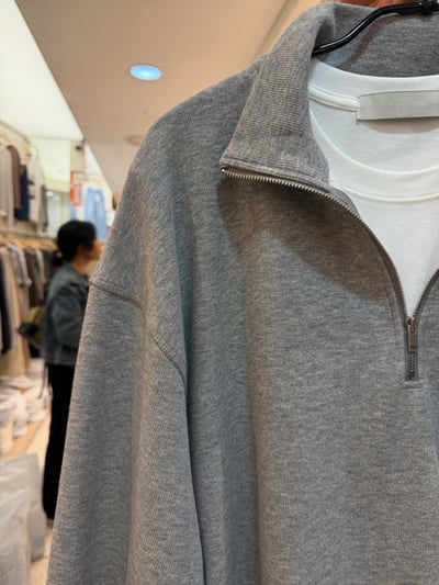 CB29 休閒拉鍊半領抽繩上衣 2色5