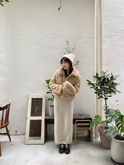 現貨 BEST！回歸) HH02自留！無接縫舒服羊毛長裙 3色4