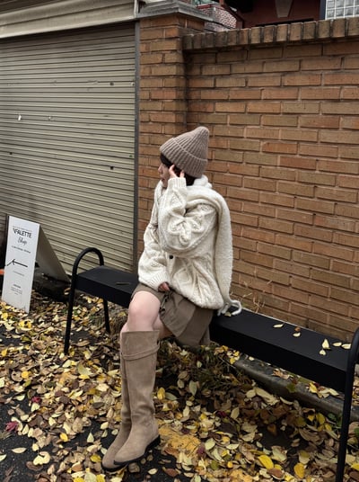 現貨 AY09 自留！細緻麻花羊駝毛開衫 2色9