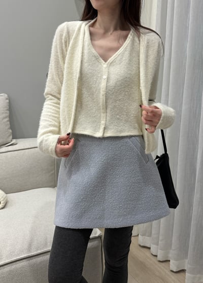 現貨 BA14 自留！節日感毛茸茸假兩件式上衣2