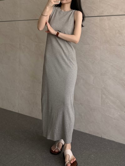 回歸) 熱銷破百！自留！微削肩彈性長洋 4色7