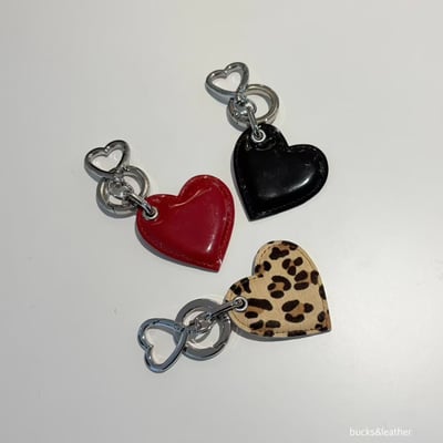 B48 Bucks&Leather 26年新款！詢問度超高！可愛牛皮迷你鑰匙圈 愛心/星星6