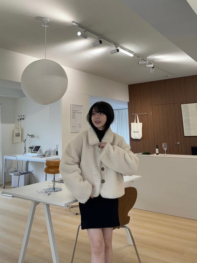 現貨 BEST！回歸) 合身微辣半袖小高領洋裝 2色18