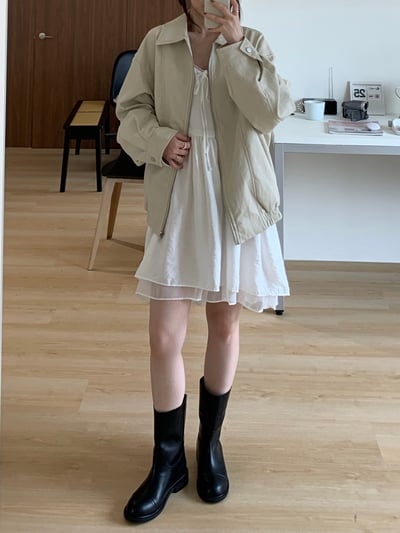 BB18 滾邊lace細肩浪漫小短洋 2色6