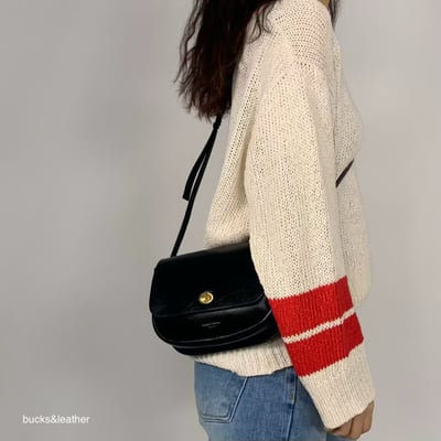 B43 Bucks&Leather 小轉扣羊皮斜背包 2色9