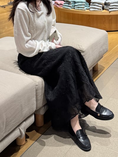 回歸) AJ10 氣質滿滿雕花長裙 2色10