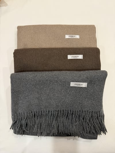 現貨 AW18 cashmere柔軟厚實圍巾 3色2