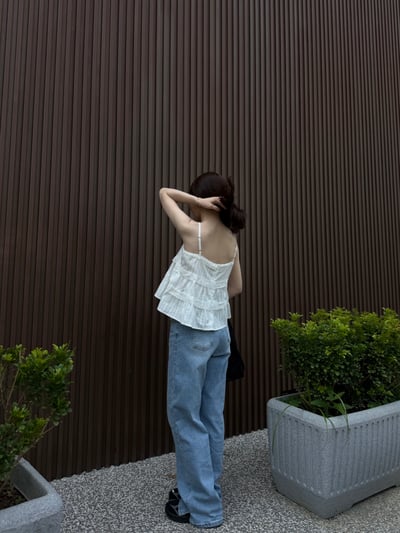 BD02 自留！浪漫蝴蝶結lace小背心12