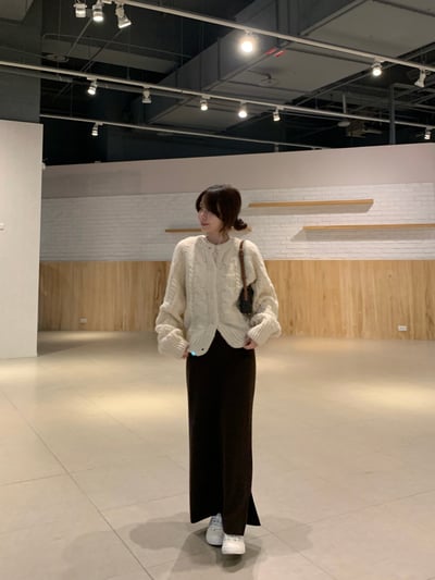 現貨 BEST！回歸) 自留！側邊小開岔直筒長裙 2色8