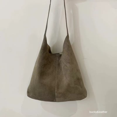 B33 Bucks&Leather 許願款！大容量牛皮肩背托特包10