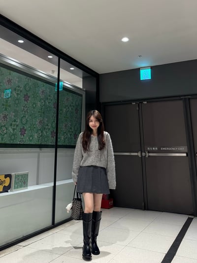 現貨 AZ15 拍照很出片！羊毛打折短裙 2色SM7