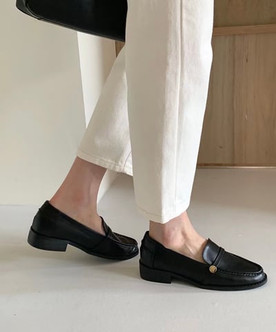 超美！小金扣樂福鞋 23-259